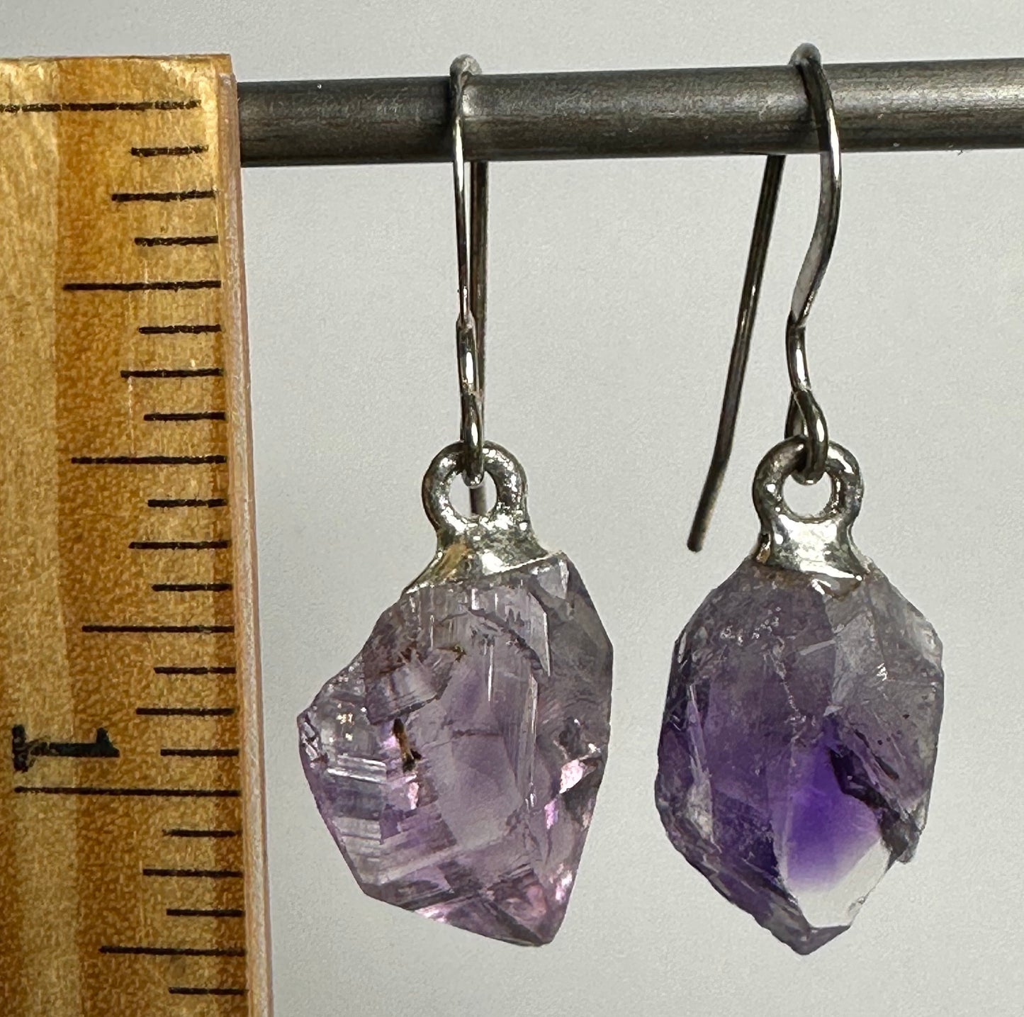 Amethyst Chunk Earrings