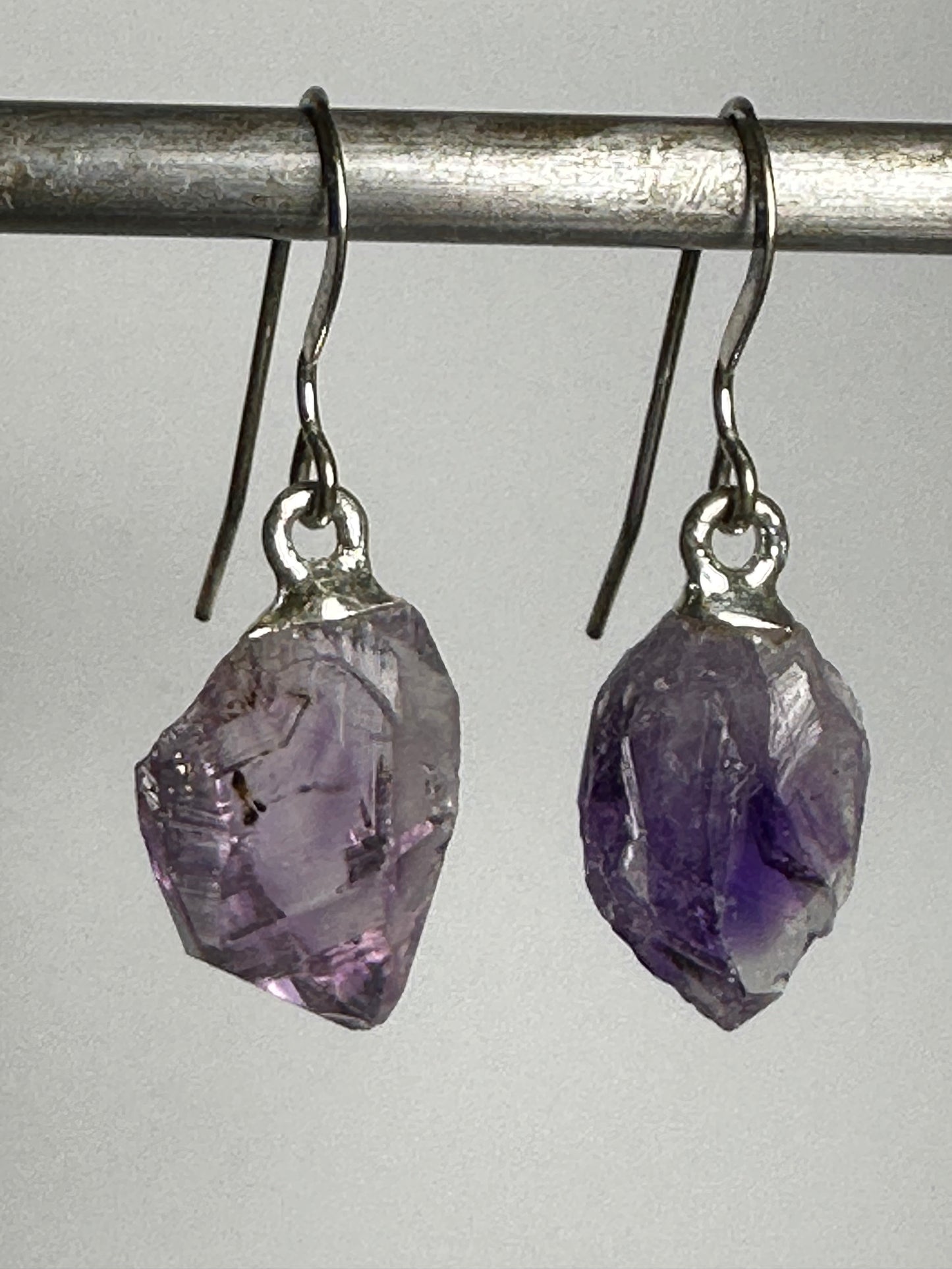 Amethyst Chunk Earrings