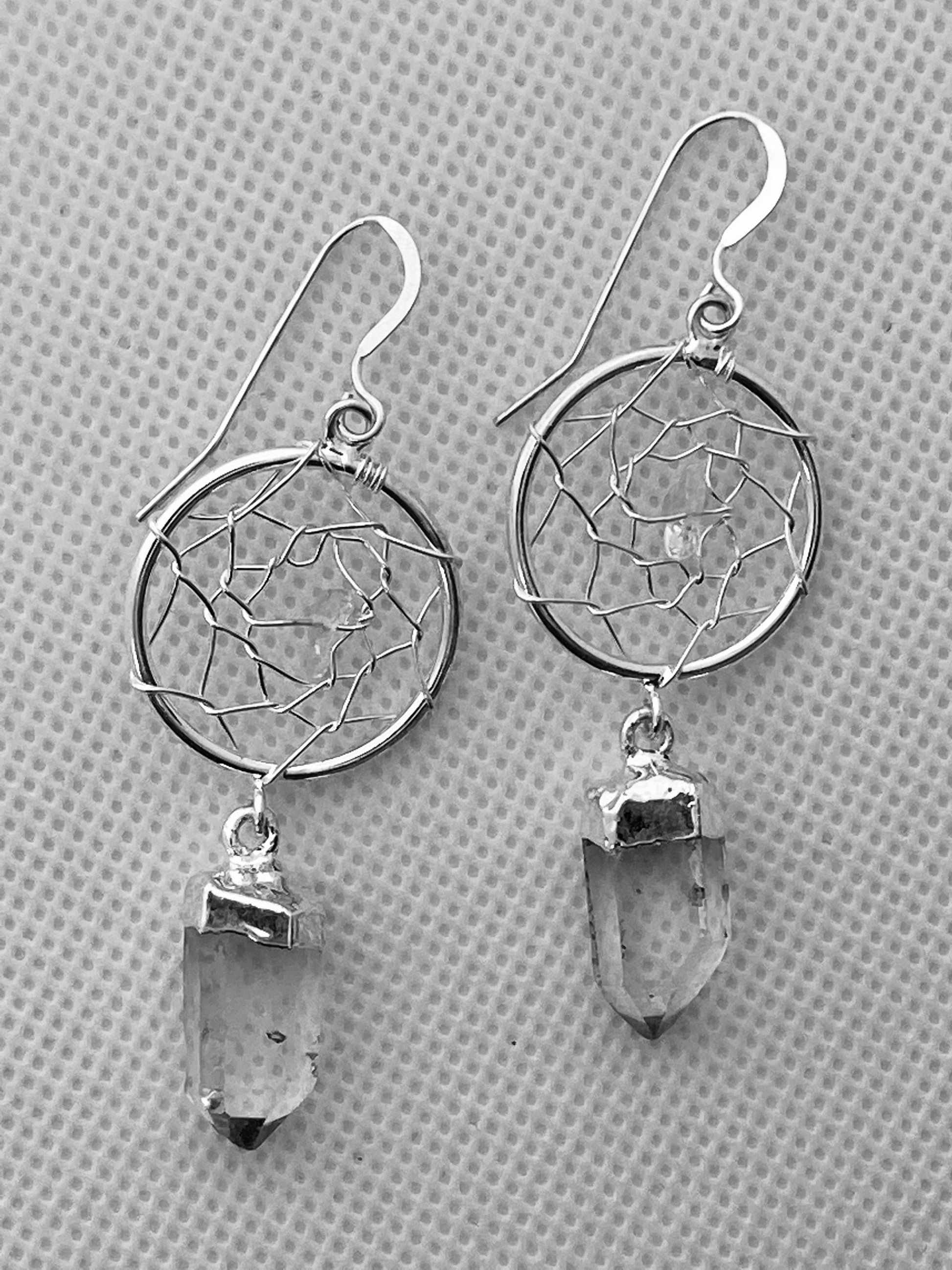 Dream Catcher crystal earrings