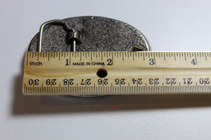 Belt Buckle with black and white cross