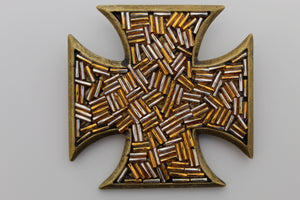 Gold Cross Belt Buckle
