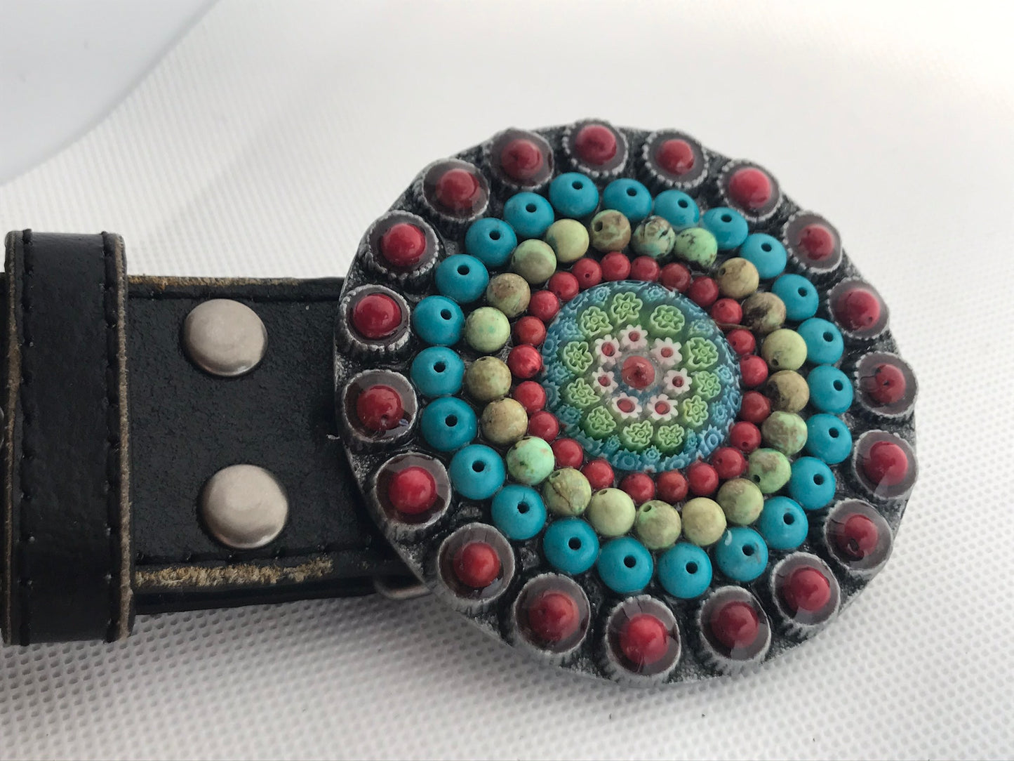 Millefiori Handmade Designer Belt Buckle