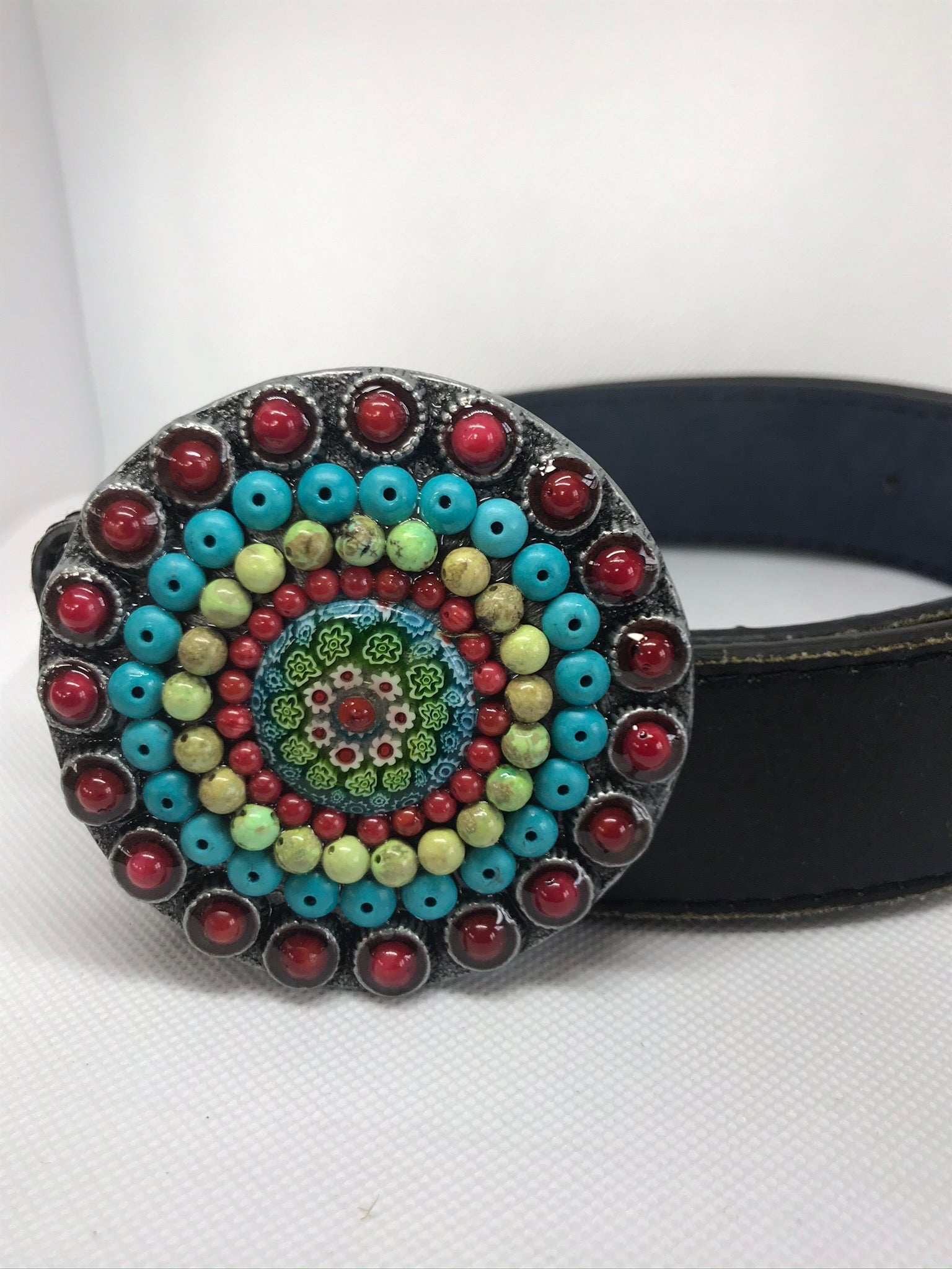 Millefiori Handmade Designer Belt Buckle