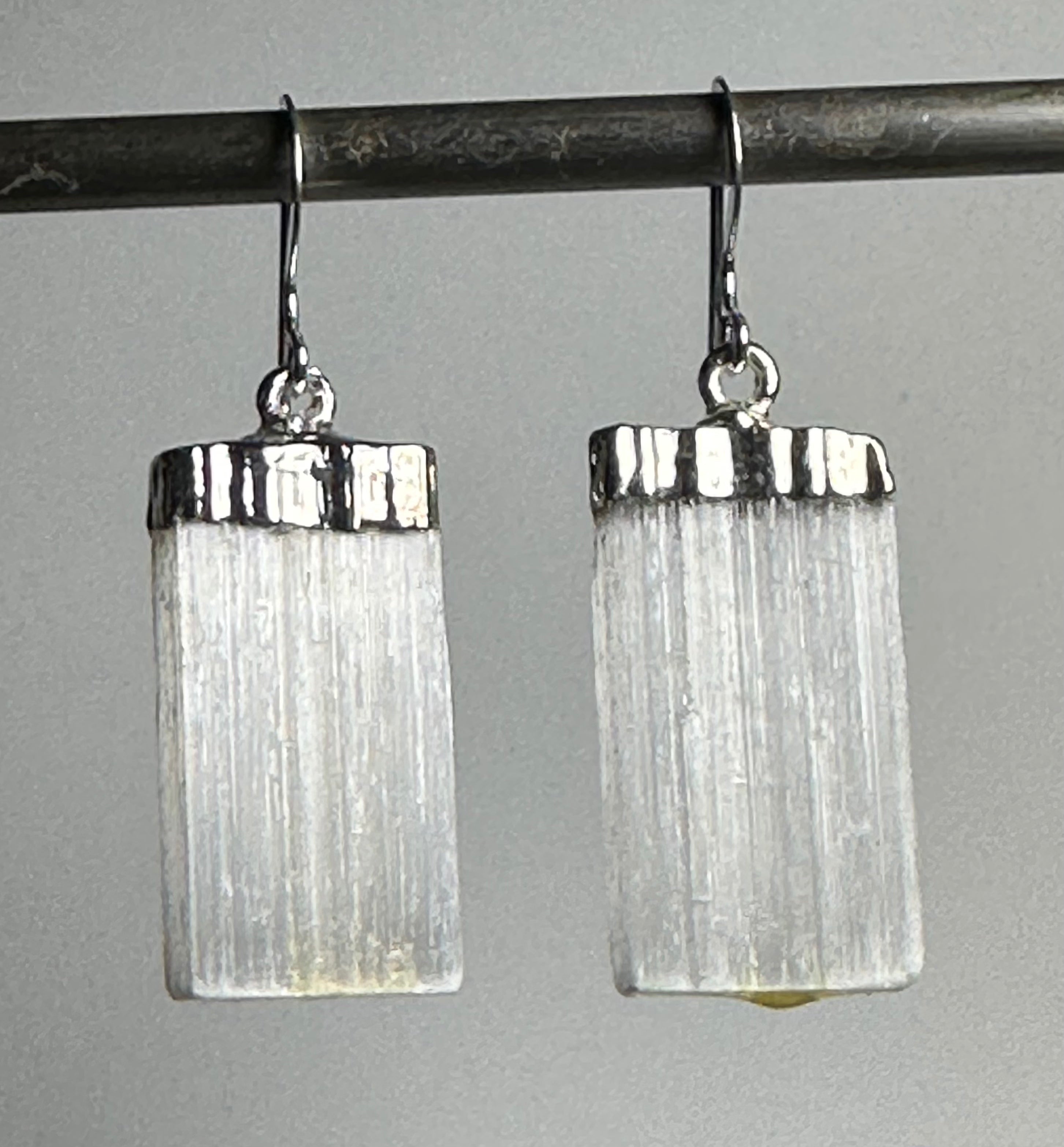 Selenite Stick Earrings