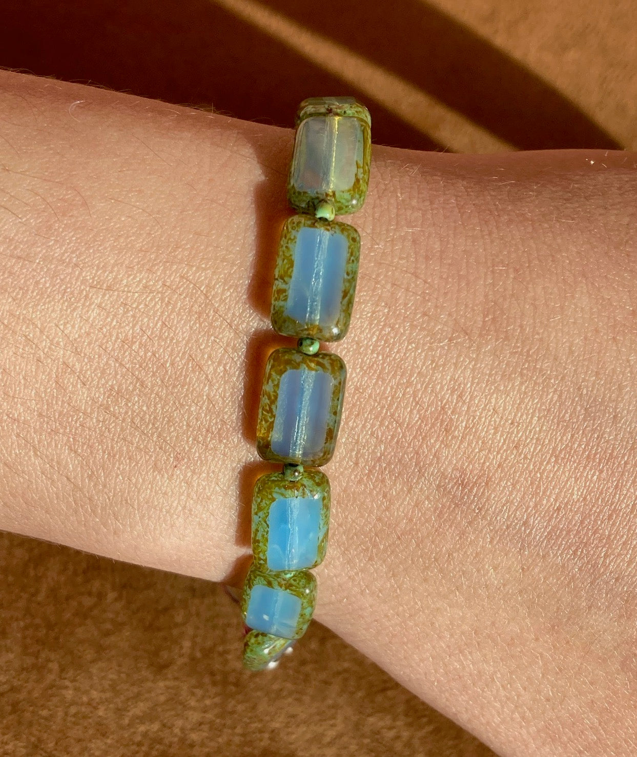 Bracelet - translucent light blue